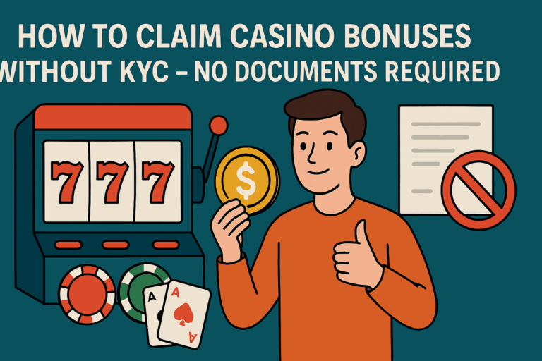 How to Claim Casino Bonuses Without KYC – No Documents Required