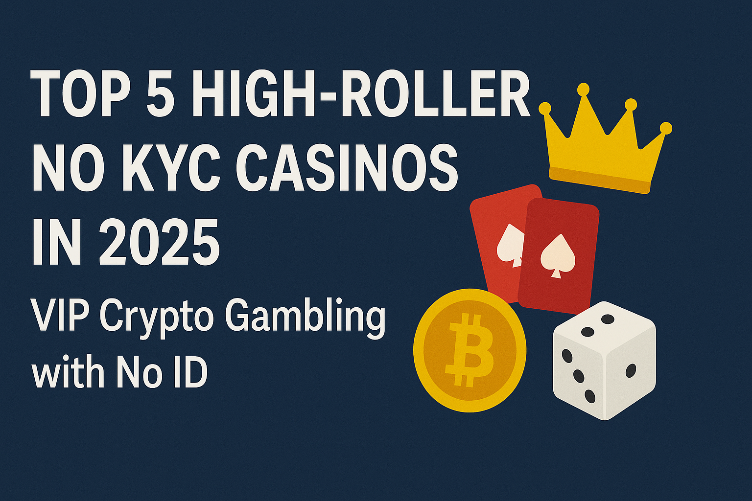 Top 5 High-Roller No KYC Casinos in 2025 – VIP Crypto Gambling with No ID