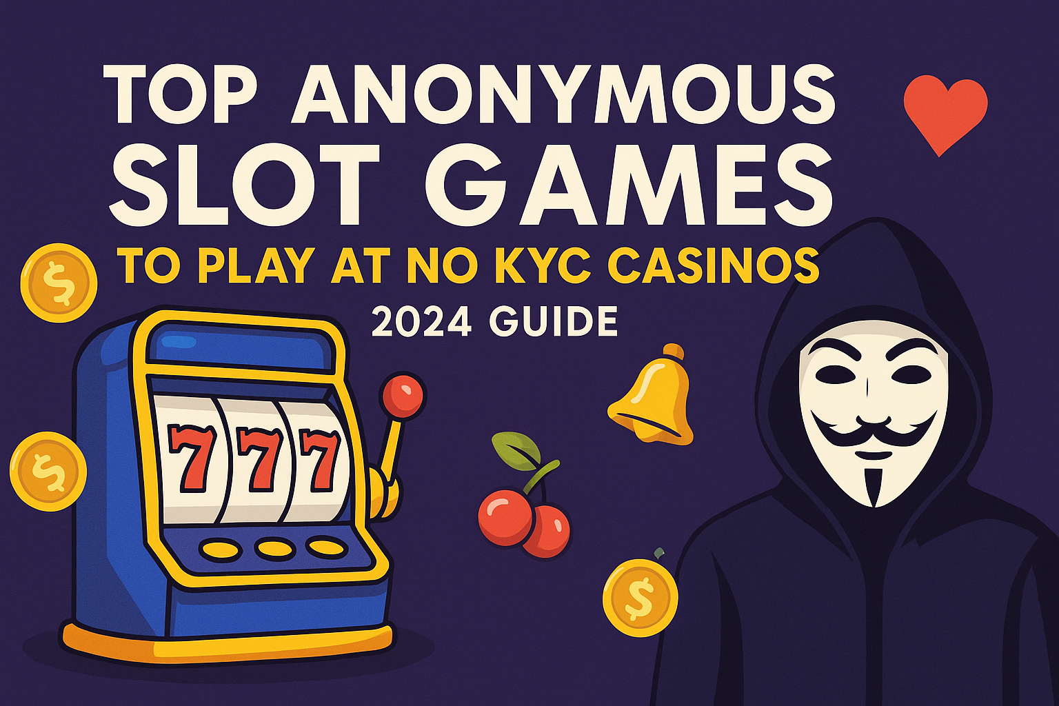 Top Anonymous Slot Games to Play at No KYC Casinos